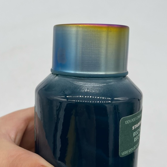 Starbucks Collectible Translucent Glass Water Bottle 22oz Recycled Irridescent - Picture 9 of 16